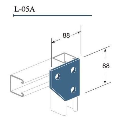 kaufen Zinkplatten mit drei 3-Loch-Eck-Gusset online manufacture